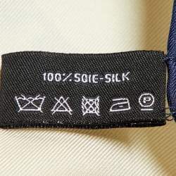 Chanel  CC Off White Grey Silk  Scarf