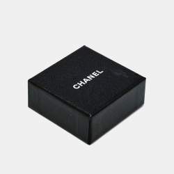 Chanel Crystals Silver Tone Shield Brooch