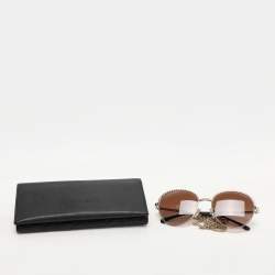 Chanel Gold Tone/ Brown Gradient 4242 Pantos Sunglasses