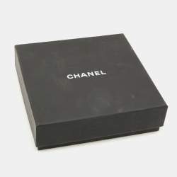 Chanel Black Hula Hoop Compact Charm Leather Gold Tone Waist Belt