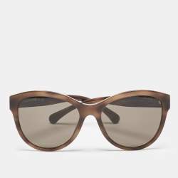 Chanel Brown Gradient 5458 Logo Butterfly Sunglasses