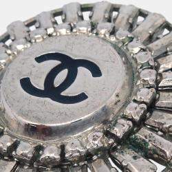Chanel Silver Brooch Pin 