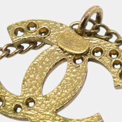 Chanel Gold Plated CC Chain Pendant Necklace