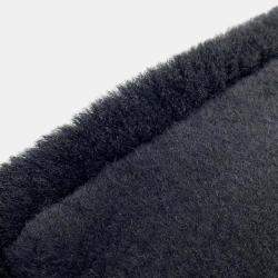Chanel Black Mouton CC Logo Scarf