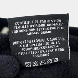 Chanel Black Mouton CC Logo Scarf