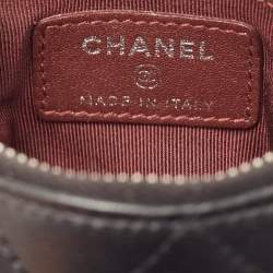 Chanel Black Quilted Leather CC O-Key Holder