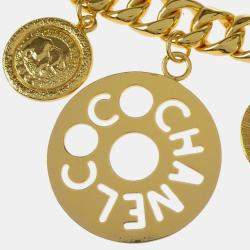 Chanel Gold Plated Icon Chain Belt 