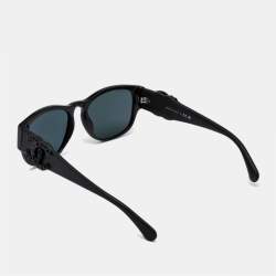 Pre Owned Chanel Black 5454-Q-B CC Crystals Sunglasses