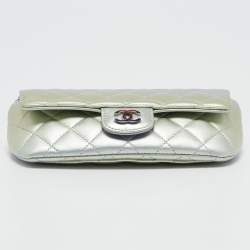 Chanel Multicolor Quilted Leather CC Glasses Case with Chain