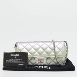 Chanel Multicolor Quilted Leather CC Glasses Case with Chain
