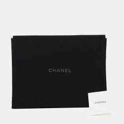 Chanel Black & Silver Leather and Metal CC Classic Chain Headband