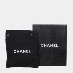 Chanel Silver Metal and Crystal Embellishments Camelia CC Brooch