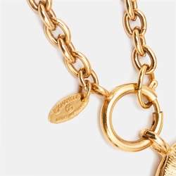 Pre Owned Chanel CC Gold Tone Necklace