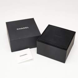 Chanel Cage CC Crystal Faux Pearl Gold Tone Brooch