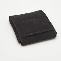 Pre Owned Chanel CC Resin Faux Pearl Gold Tone Brooch