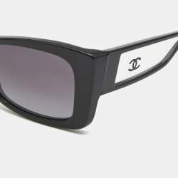 Chanel Black Gradient 5430 CC Frame Rectangle Sunglasses
