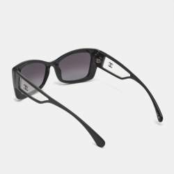 Chanel Black Gradient 5430 CC Frame Rectangle Sunglasses