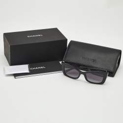 Chanel Black Gradient 5430 CC Frame Rectangle Sunglasses