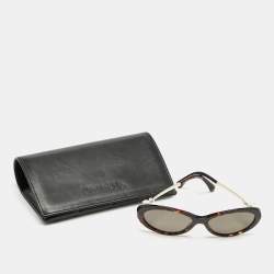 Chanel Tortoise Brown Polarized 5428-H Pearl Oval Sunglasses