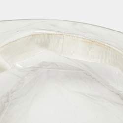 Chanel Transparent Rain Boater Hat L