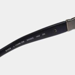 Chanel Blue Black Acetate Small Sunglasses 