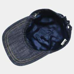 Chanel Indigo Denim Cap Hat 