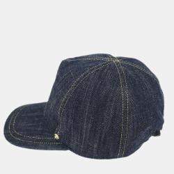 Chanel Indigo Denim Cap Hat 