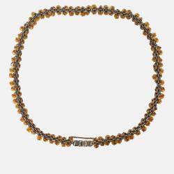 Chanel Brown Resin Vintage Amber Chain Belt