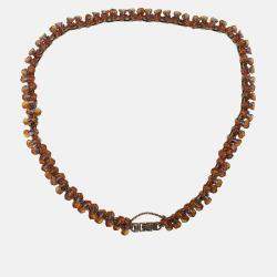Chanel Brown Resin Vintage Amber Chain Belt