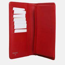 Chanel Red Caviar Yen Wallet