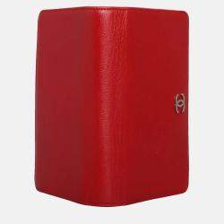 Chanel Red Caviar Yen Wallet