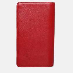 Chanel Red Caviar Yen Wallet