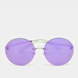 Chanel Purple 4216 Mirrored Round Sunglasses