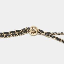 Pre Owned Chanel Black Caviar Quilted Leather iPhone 13 Classic Chain Case