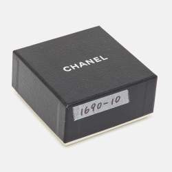 Chanel CC Faux Pearl Gold Tone Drop Clip-on Earrings