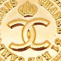 Chanel Hanging Flap Bag Motif Gold Tone Pin Brooch