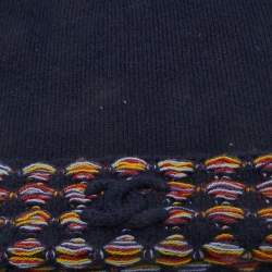 Pre Owned Chanel Navy Blue Cashmere Blend Beanie