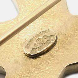 Chanel CC Brooch Pin Gold 10P