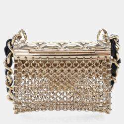 Chanel Gold-Tone Handbag Necklace