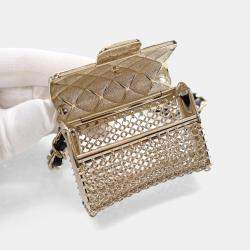 Chanel Gold-Tone Handbag Necklace
