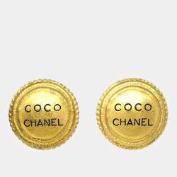 Chanel Gold Plated Clip-On Earrings 