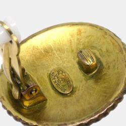 Chanel Gold Plated Clip-On Earrings 