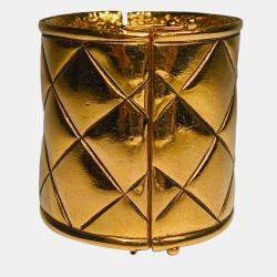 Chanel Vintage Matelassé Bangle Bracelet