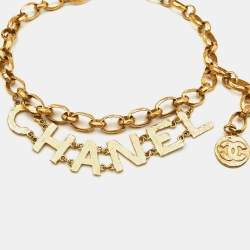 Chanel Gold Tone Chain Link Belt