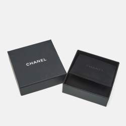 Pre Owned Chanel CC Resin Faux Pearl Crystals Gold Tone Brooch