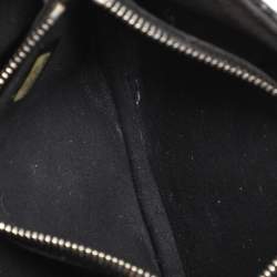 Pre Owned Chanel Black Shimmering Quilted Leather CC Phone Pouch