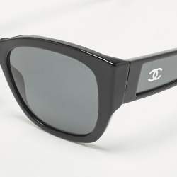 Pre Owned Chanel Black 5429 CC Butterfly Sunglasses