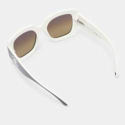 Pre Owned Chanel Brown/Black Acetate 1656/M2 Polarized Butterfly Sunglasses