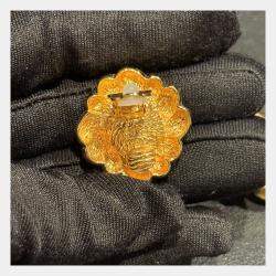 مملوكة مسبقًا أقراط كليب بدون ثقب شانيل عتيقة لؤلؤة وهمية وحبل