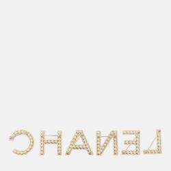 Pre Owned Chanel Runway Letter Brooch Set